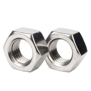 UNI 5587 A2-70 Stainless Steel Metric Heavy Hex Nuts Plain Finish Hexagon Nuts for Industrial Equipment and Machinery Fastening