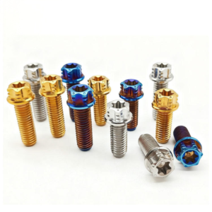 GR5 Titanium 12-Point Flange Head Bolts M6 M8 M10 Colored Lightweight Fasteners for Motorcycle Racing and Automotive Applications