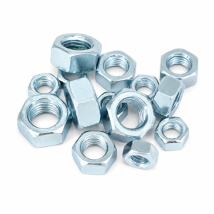 High-Quality Metric Hex Nuts—Customizable Sizes—Zinc-Plated Carbon Steel—Suitable for Equipment Maintenance and Industrial Fastening