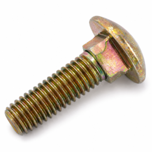 DIN 603 Round Head Carriage Bolts Zinc Plated Carbon Steel M3 x 80mm
