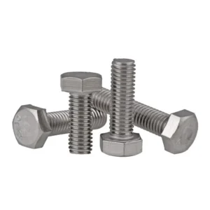 A2 304 Stainless Steel Left Hand Hex Bolts M5 M6 M8 M10 M12, Reverse Thread Fully Threaded Hex Head Screws, Pack of 10