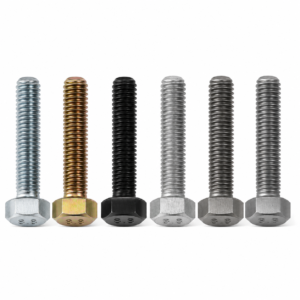 DIN 933 / ISO 4017 Full Thread Hex Head Bolts Carbon Steel Metric Hexagon Bolts Available in Zinc Plated Yellow Zinc Black Oxide Hot Dip Galvanized Dacromet and Geomet Finishes Grade 4.8 8.8 10.9
