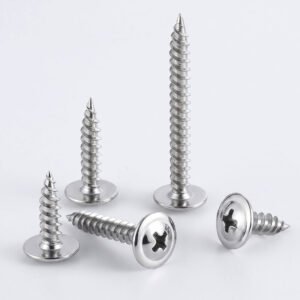 Stainless Steel DIN 968 Cross Recessed Pan Head Tapping Screws with Collar ST4.2x16measurement system