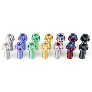 GR5 Titanium 12-Point Style Flange Head Torx Bolts M5 M6 M8 Colored Lightweight Motorcycle Fasteners